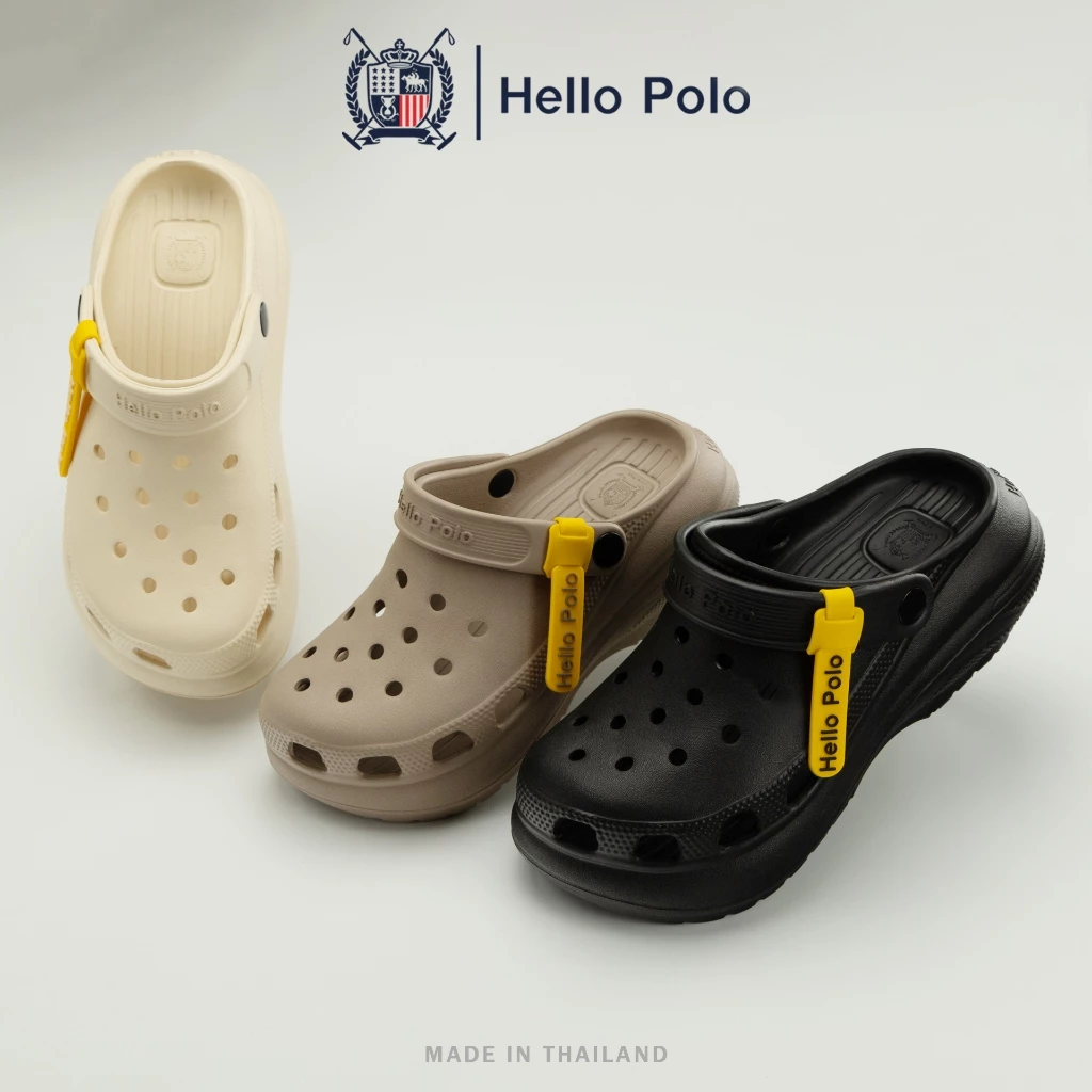 รองเท้าแตะมีรู ส้นตึก Hello Polo รุ่น HP8052 thumbnail 9