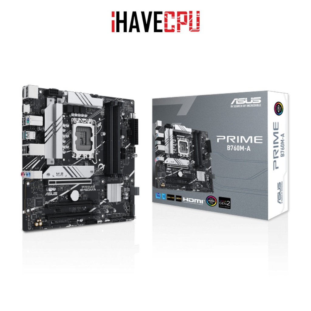 iHAVECPU MAINBOARD (เมนบอร์ด)(1700) ASUS PRIME B760M-A