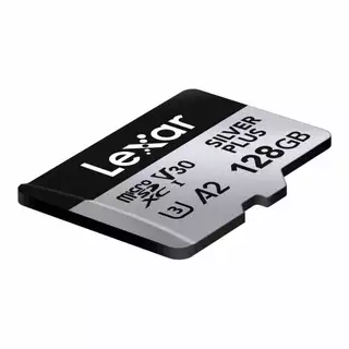 128 GB MICRO SD CARD (ไมโครเอสดีการ์ด) LEXAR PROFESSIONAL SILVER PLUS (LMSSIPL128G)