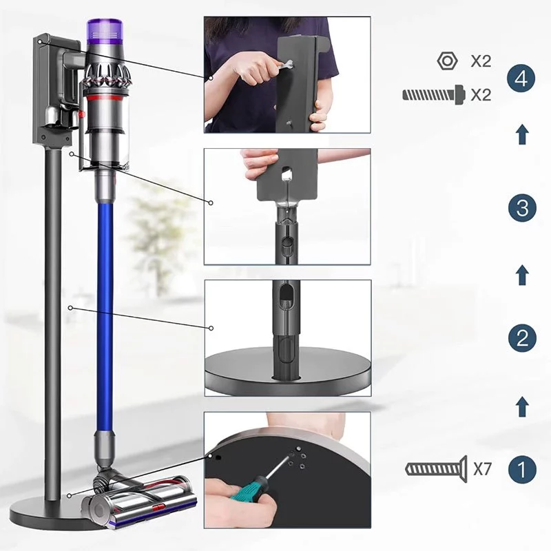 ขาตั้งเครื่องดูดฝุ่น for dyson V15 V12 Digital Slim V10 V8 Micro ที่วางเครื่องดูดฝุ่น ขาตั้งเครื่องดูดฝุ่นไร้สาย ขาตั้ง thumbnail 4
