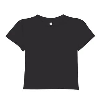 เสื้อยืด Baby Tee สีพื้น เสื้อยืดเบบี้ทีเเขนสั้น Earth-tone Cotton 100%