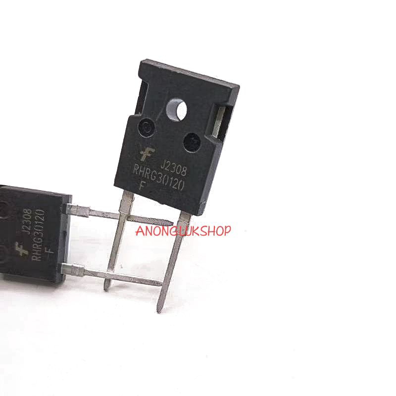 ราคาต่อ 1ตัว 👉👉 RHRG30120 30120 DIODE FAST Recovery TO-247 30A 1200V ฟาสไดโอด 2ขา  1200V
