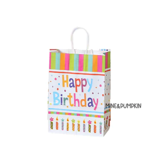 【M&P】 ถุงกระดาษลาย Happy Birthday วันเกิด