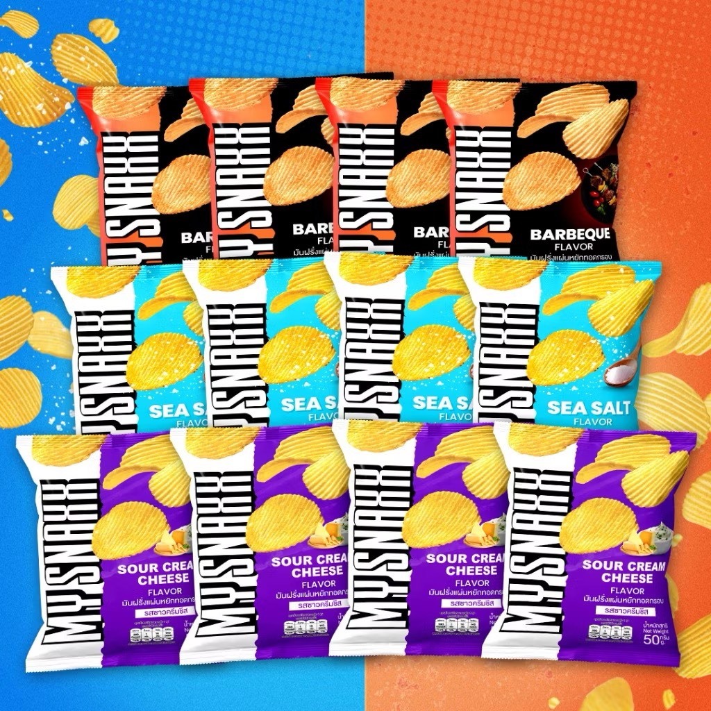 MY SNAXX [มี 4 รส] มาย สแน็คซ์ มันฝรั่งแผ่นหยัก 50g
