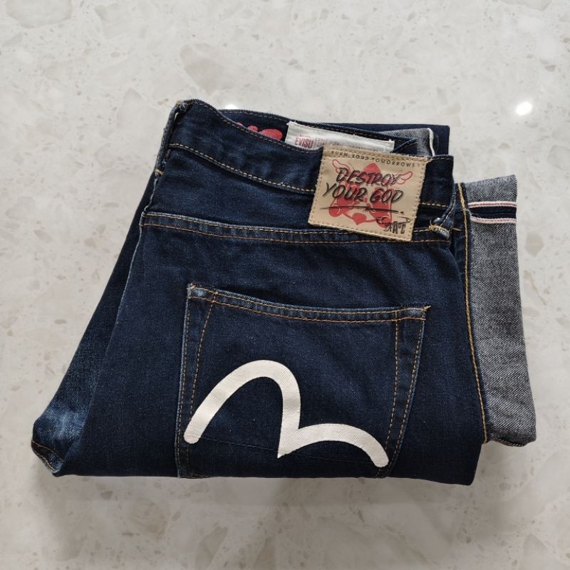 กางเกงยีนส์ Evisu selvedge denim 

