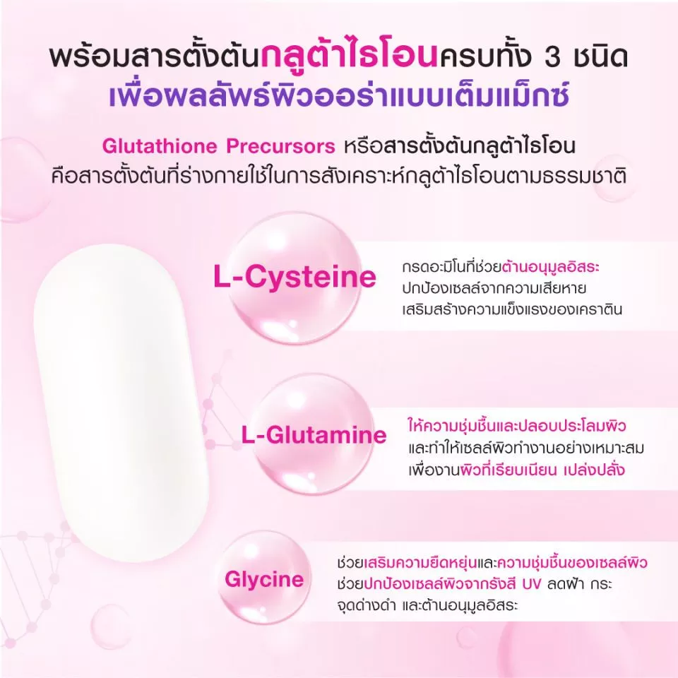 Bomi R Gluta X กลูต้า ลูมินา 30 เม็ด 2 กระปุก thumbnail 5