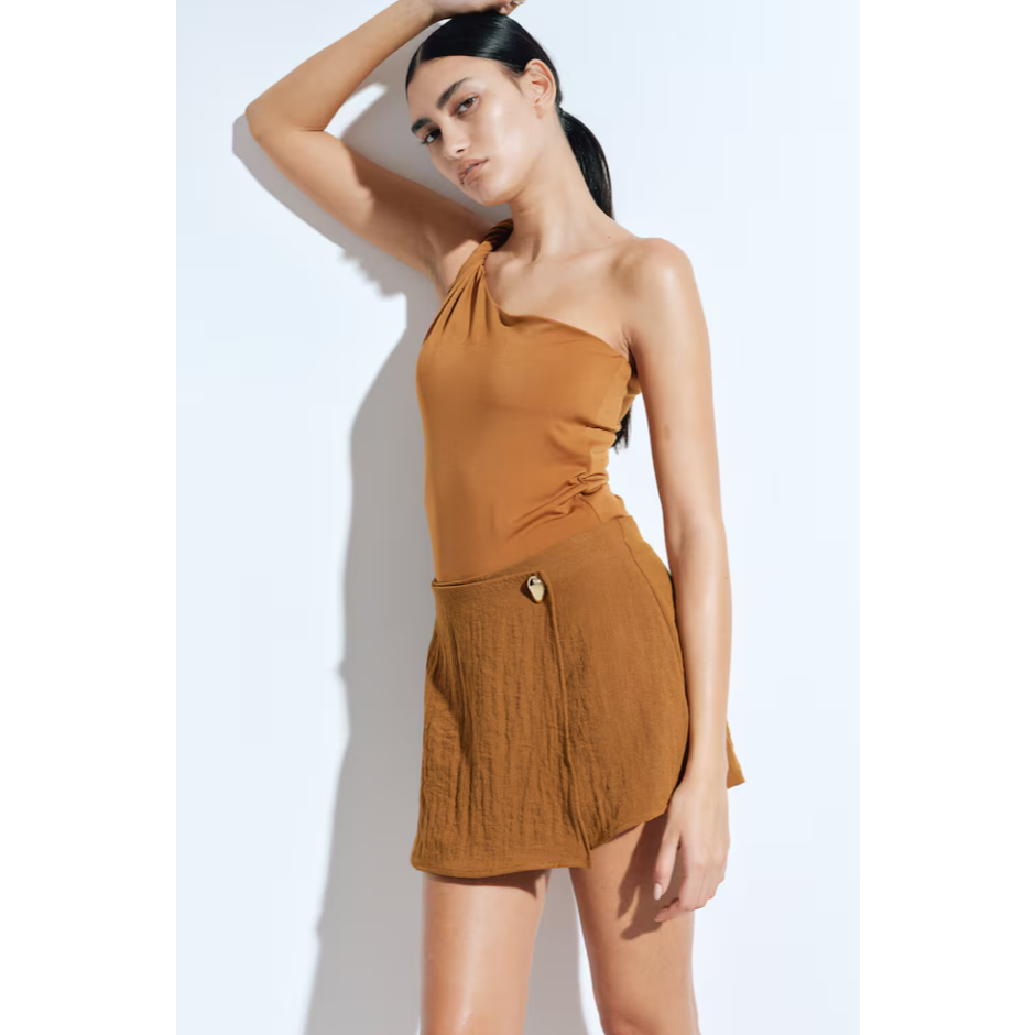 H&M(เอชแอนด์เอ็ม) กระโปรงสั้นแบบ Wrapover ผู้หญิง 1273551_1