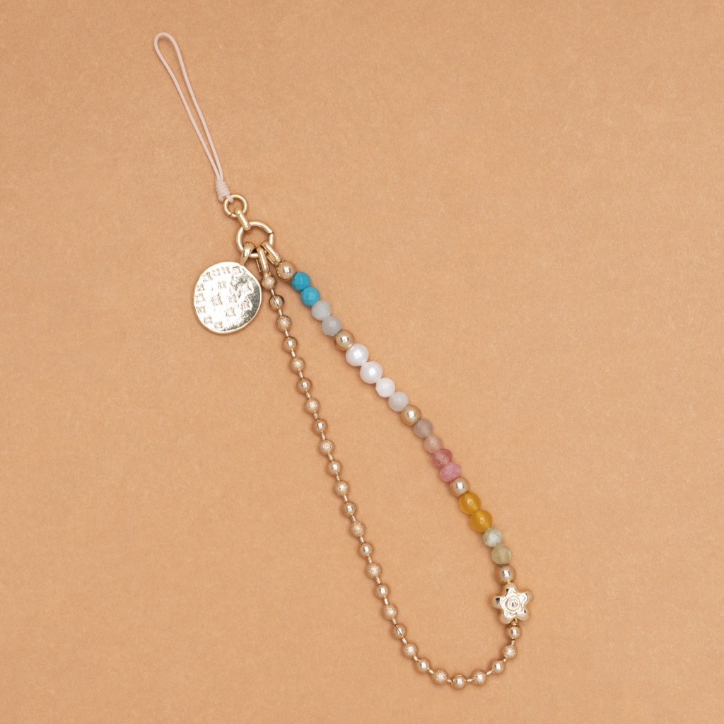 MIX STONE - KEYCHAIN LUCKY CHARM   พวงกุญแจหินมงคลแถมฟรีจี้ 1 ชิ้น