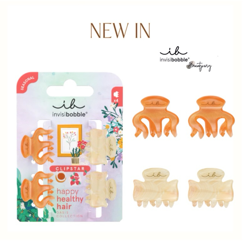 ใหม่ล่าสุด🎉 INVISIBOBBLE กิ๊บหนีบผม ไม่เป็นรอย CLIPSTAR OASIS Petite Citrus