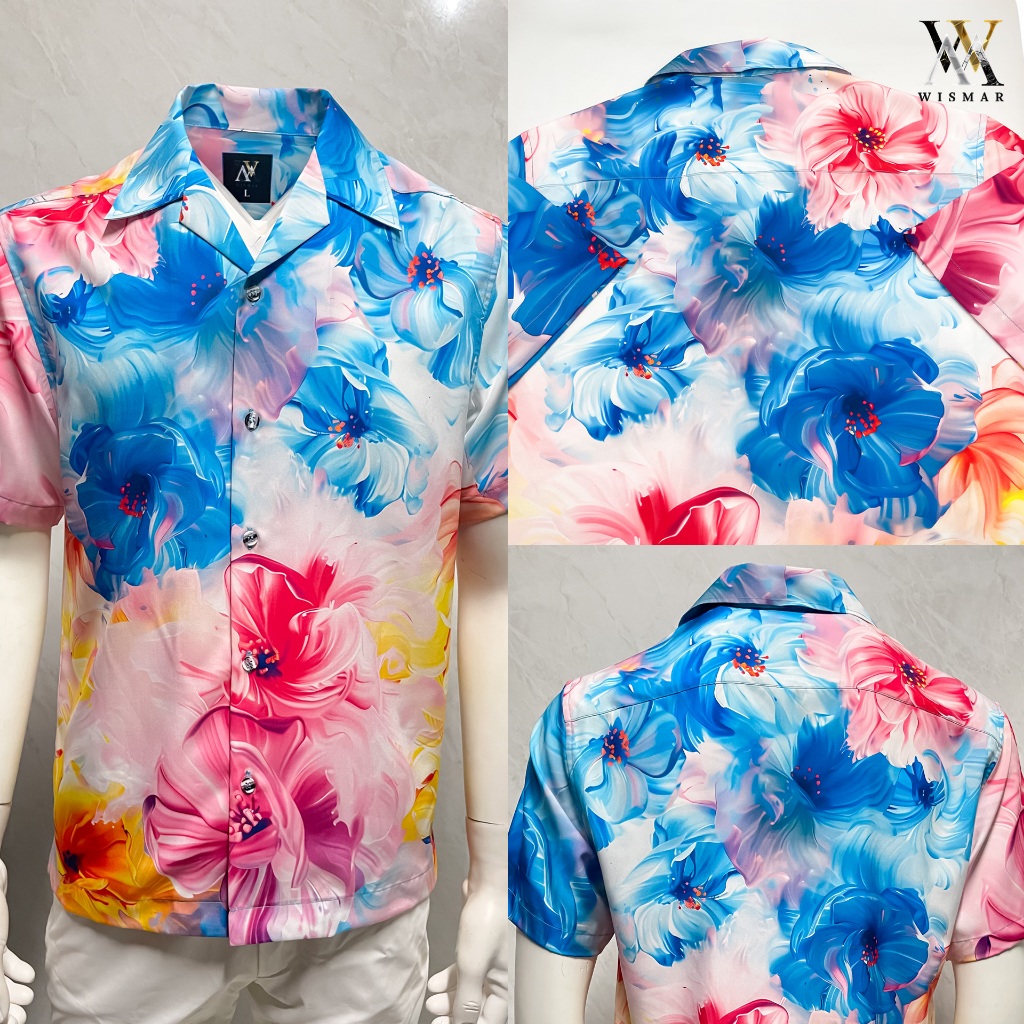 เสื้อเชิ้ตฮาวายแขนสั้นลายหินอ่อนสงกรานต์ : Hawaii Songkran (Short-Sleeve)