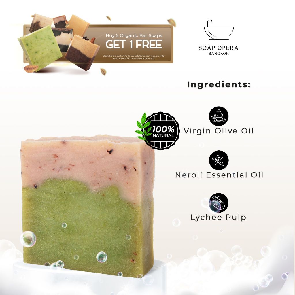 Neroli & Lychee Soap Brightening Handmade Bar Soap