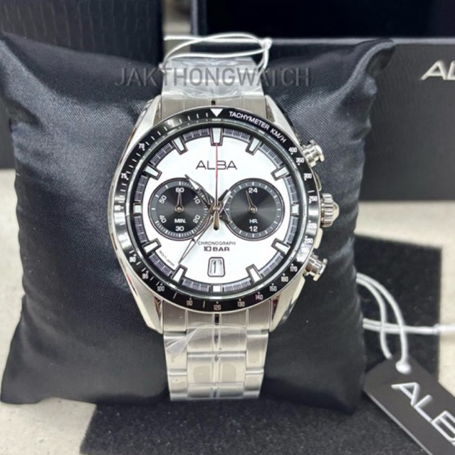 ALBA Signa ‘Panda’ Sport Chronograph นาฬิกาข้อมือผู้ชาย รุ่น A4B023X1