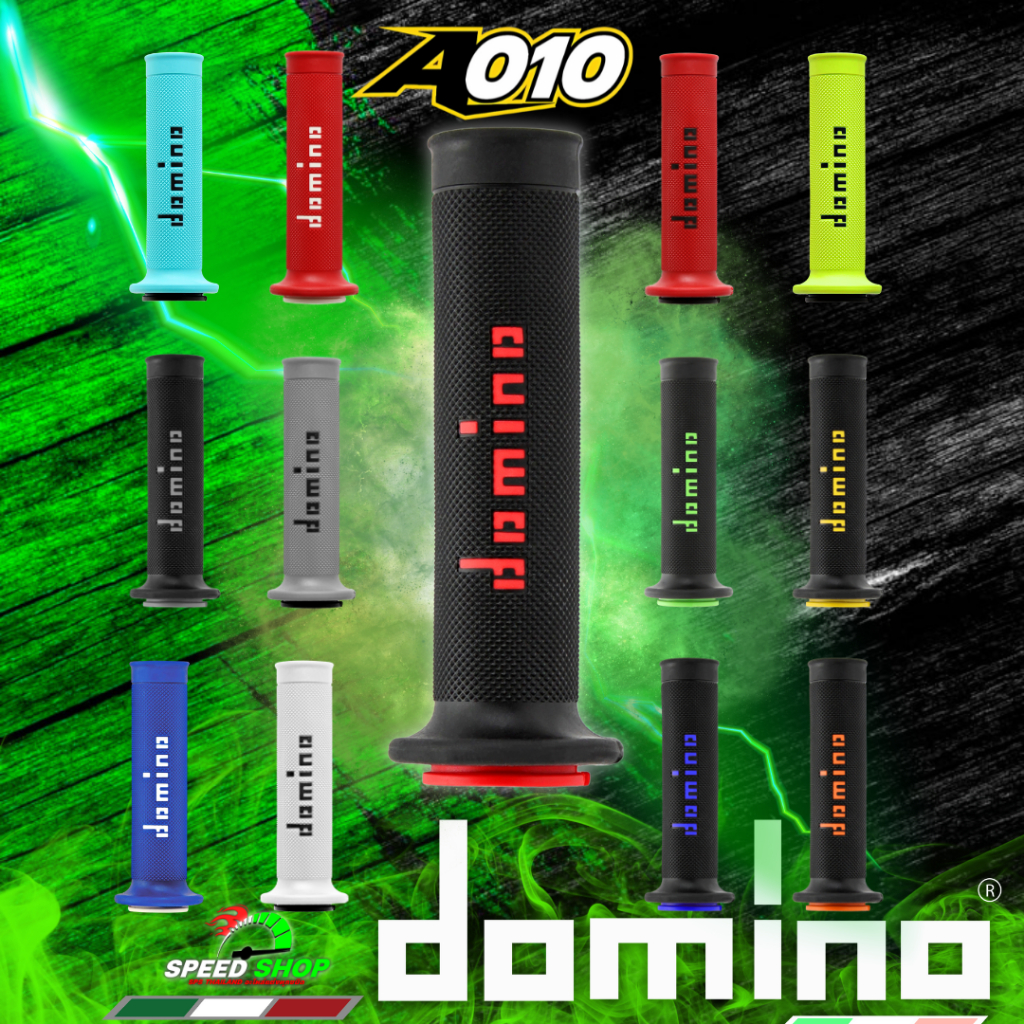 ปลอกแฮนด์ Domino รุ่น A010 แท้จากโรงงาน MADE IN ITALY  นุ่มสบาย ติดมือ ไม่ลื่น