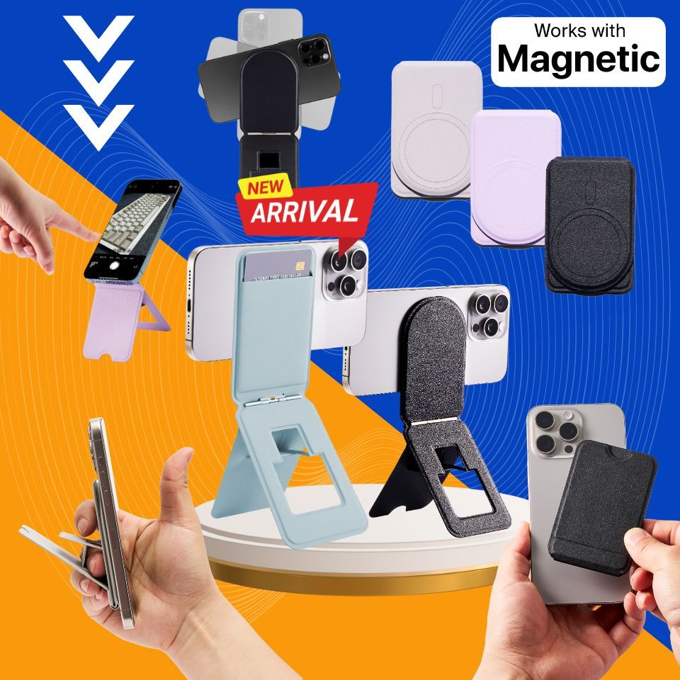 (ส่งทันที) ขาตั้งมือถือ แบบแม่เหล็ก พับเก็บได้ Phone Tripod Stand / Wallet
