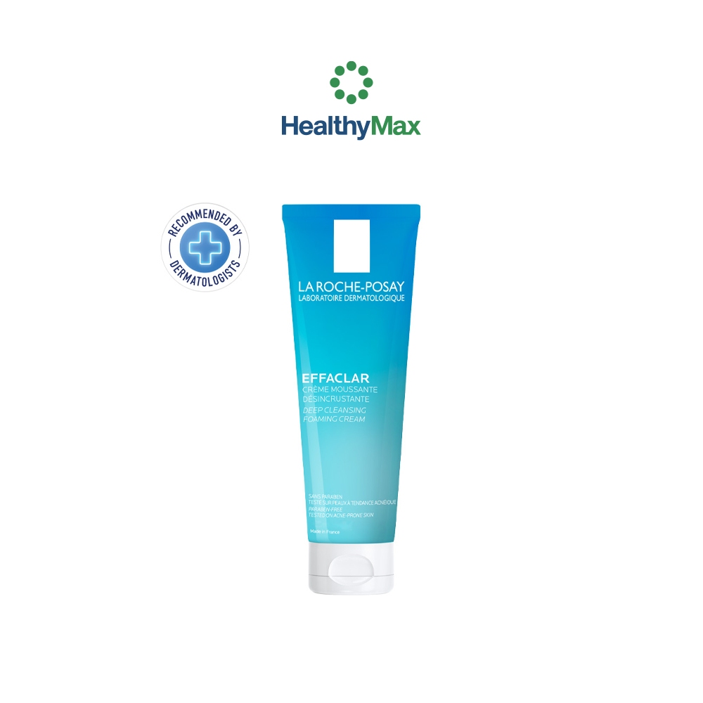 La Roche-Posay Effaclar Foaming Cream โฟมล้างหน้าสลายความมัน 125มล.