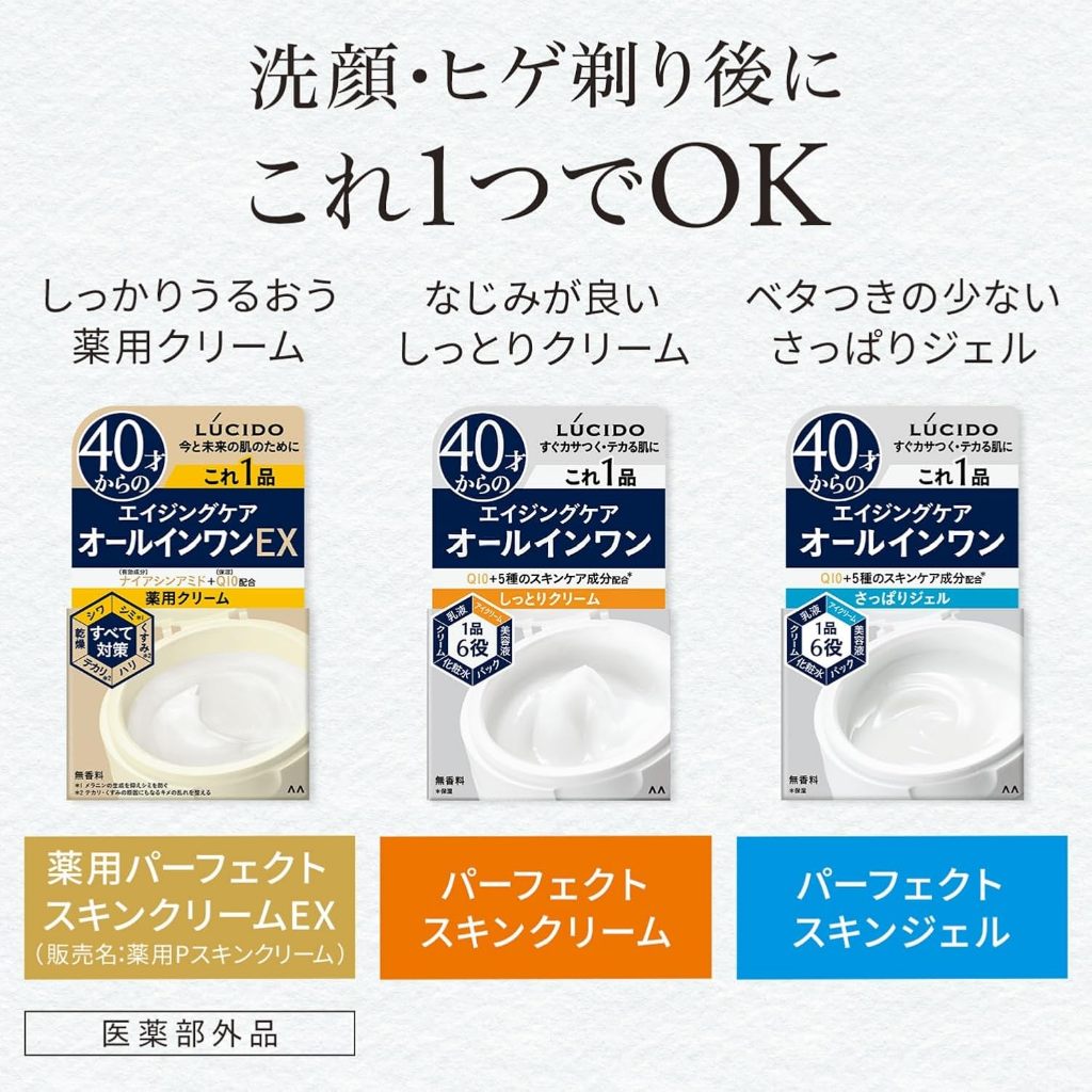 Lucido Perfect Skin Cream EX สําหรับผู้ชายอายุ 40 ปี ให้ความชุ่มชื้น ริ้วรอย จุดอายุ ออลอินวัน 90g
 - รูปที่ 3