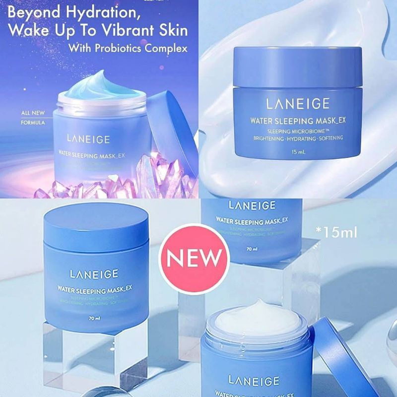 ผลิต 2025!! สูตรใหม่ ✨LANEIGE Water Sleeping Mask EX 15 ml.