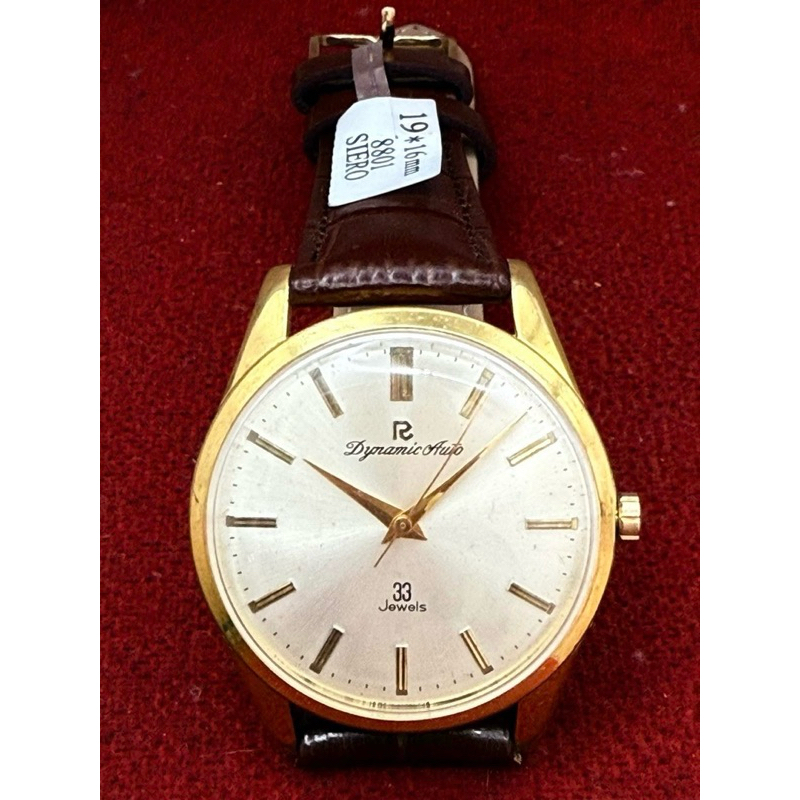 RICOH  33 Jewels Automatic ตัวเรือนทองชุบ นาฬิกาผู้ชาย มือสองของแท้