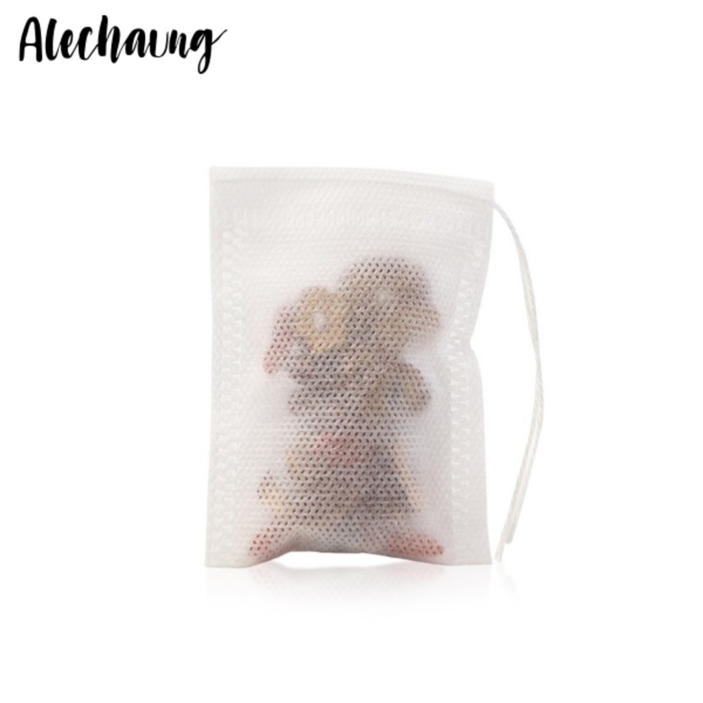 ถุงใส่ชาแบบใช้แล้วทิ้ง ถุงกรองชา Non-woven Tea Bag 100ชิ้น บางเบา เนื้อผ้าเส้นใยธรรมชาติ กรองสะอาด Alechaung coffee