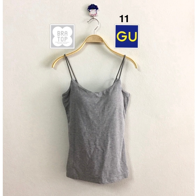 (11)เสื้อสายเดี่ยว รุ่น(Bratop) เสริมบรา แบรนด์ GU