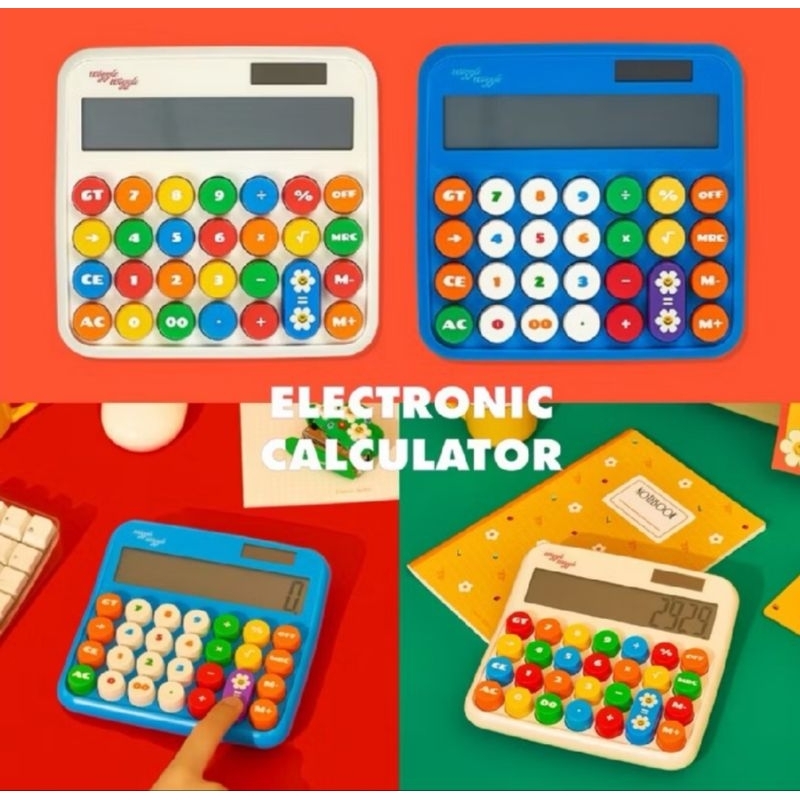 เครื่องคิดเลข wiggle wiggle พร้อมส่ง ของแท้ 🇰🇷