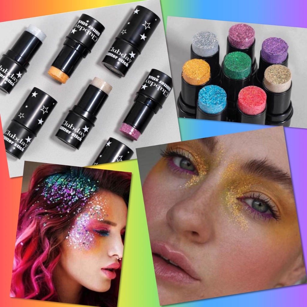 สีกลิตเตอร์ Glitter สีทาหน้า สีพรางหน้า แบบแท่ง เพ้นท์หน้า บอดี้เพ้นท์ กิจกรรมปาร์ตี้ ภาคสนาม ไร้สารพิษ ล้างออกง่าย