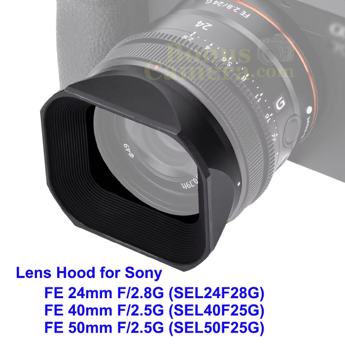 ฮู้ดเลนส์โซนี่ FE 24mm f/2.8 G,FE 40mm f/2.5 G,FE 50mm f/2.5 G replaces Sony ALC-SH165, ALC-SH166 Le