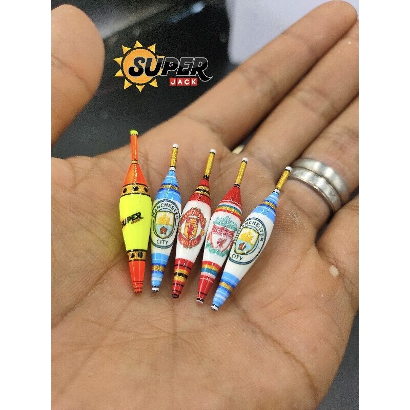 ทุ่นตกกุ้งทรงสลิม ลายสโมสร แอ็คชั่นตั้งตรง บาลานซ์ดี