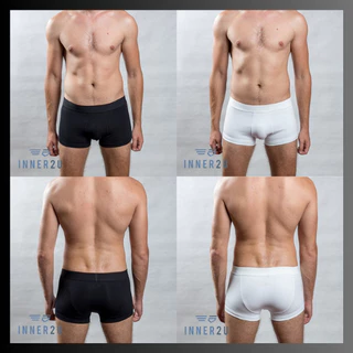 INNER2U C-003 กางเกงในชาย Trunk ขอบเอวยางโชว์ เนื้อผ้าคอตตอน ใส่สบาย ลดการเสียดสีต้นขา (set 2 ตัว)