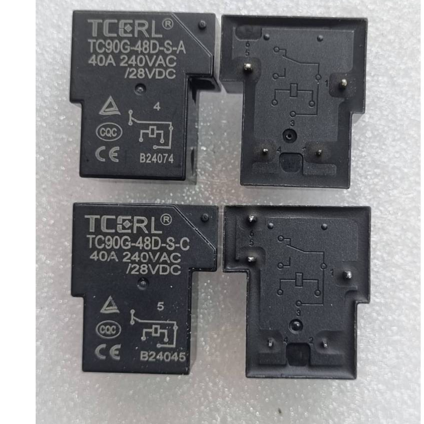 รีเลย์ 48V 40A Taichuan T90 ปกติเปิด 40A รีเลย์แม่เหล็กไฟฟ้าขนาดเล็ก 4ขาและแบบ5ขา กำลังสูง