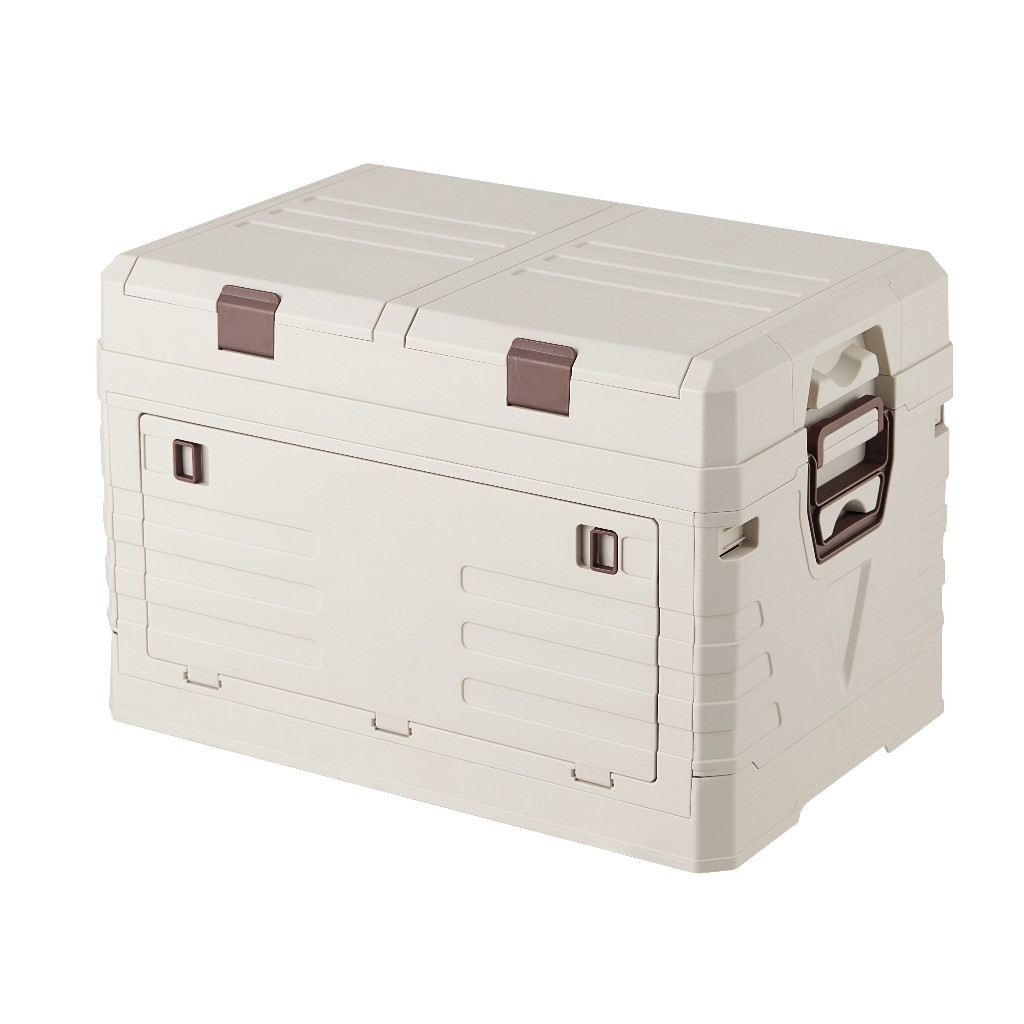 STACKO กล่องเก็บของพับได้ GLAM-C SIZE M 53X35X36 ซม. สีครีม จัดส่งโดย HomePro