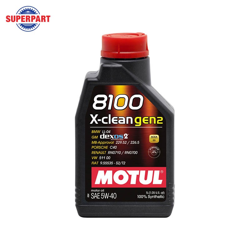 น้ำมันเครื่อง  MOTUL-8100 X_CLEAN GEN2(5W40)1L (109896)