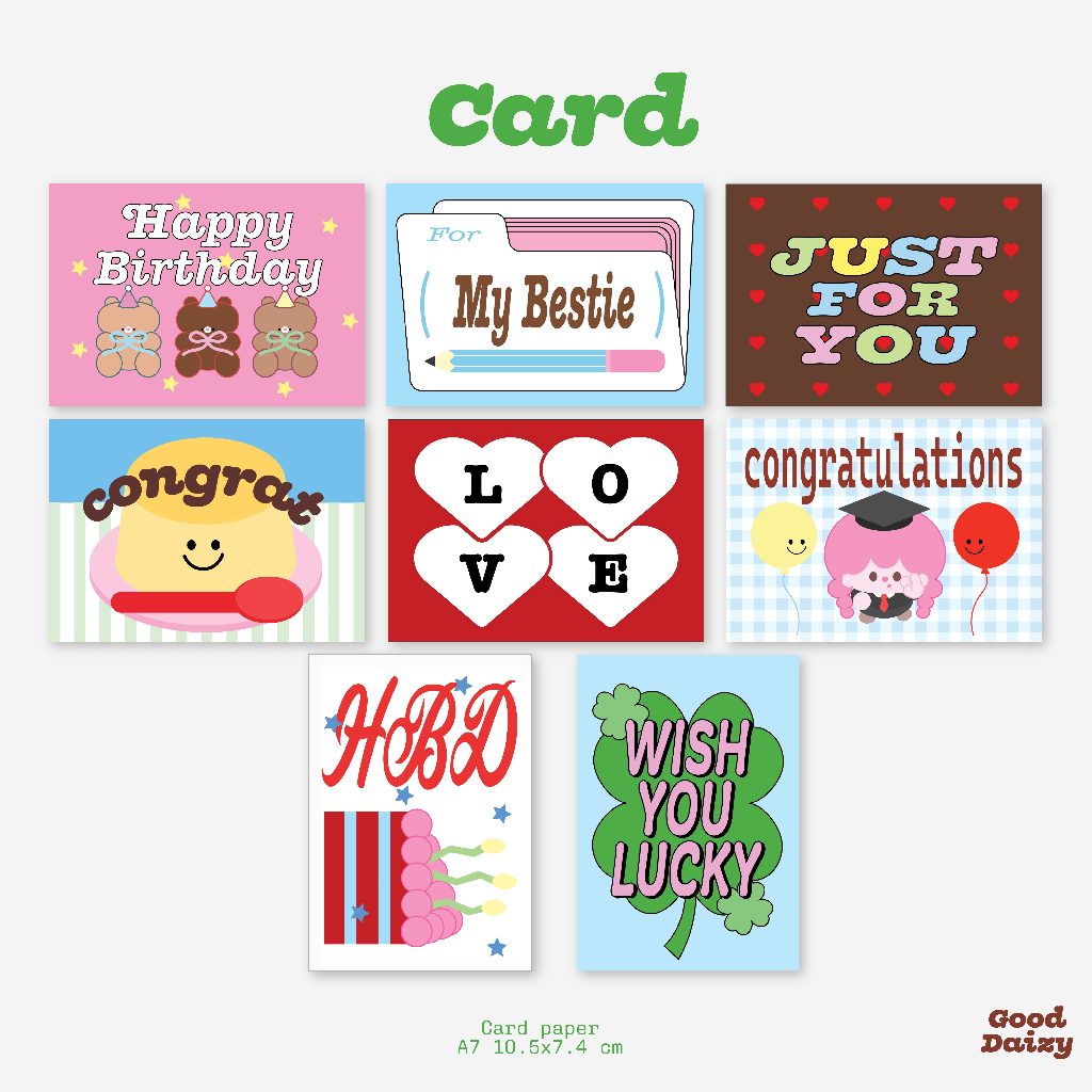 Card การ์ดอวยพร ของขวัญ รับปริญญา Good Daizy