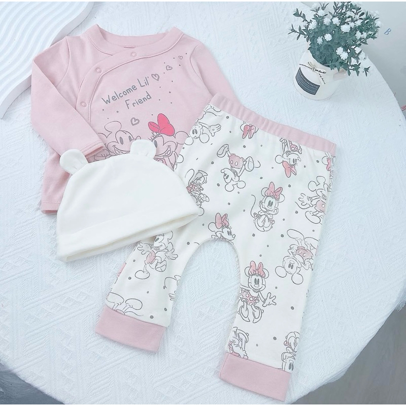amilybabyshop : 🌈ชุดเซต เสื้อแขนยาว+กางเกงขายาว+หมวก 🧸Disney🧸สินค้าพร้อมส่ง🚛