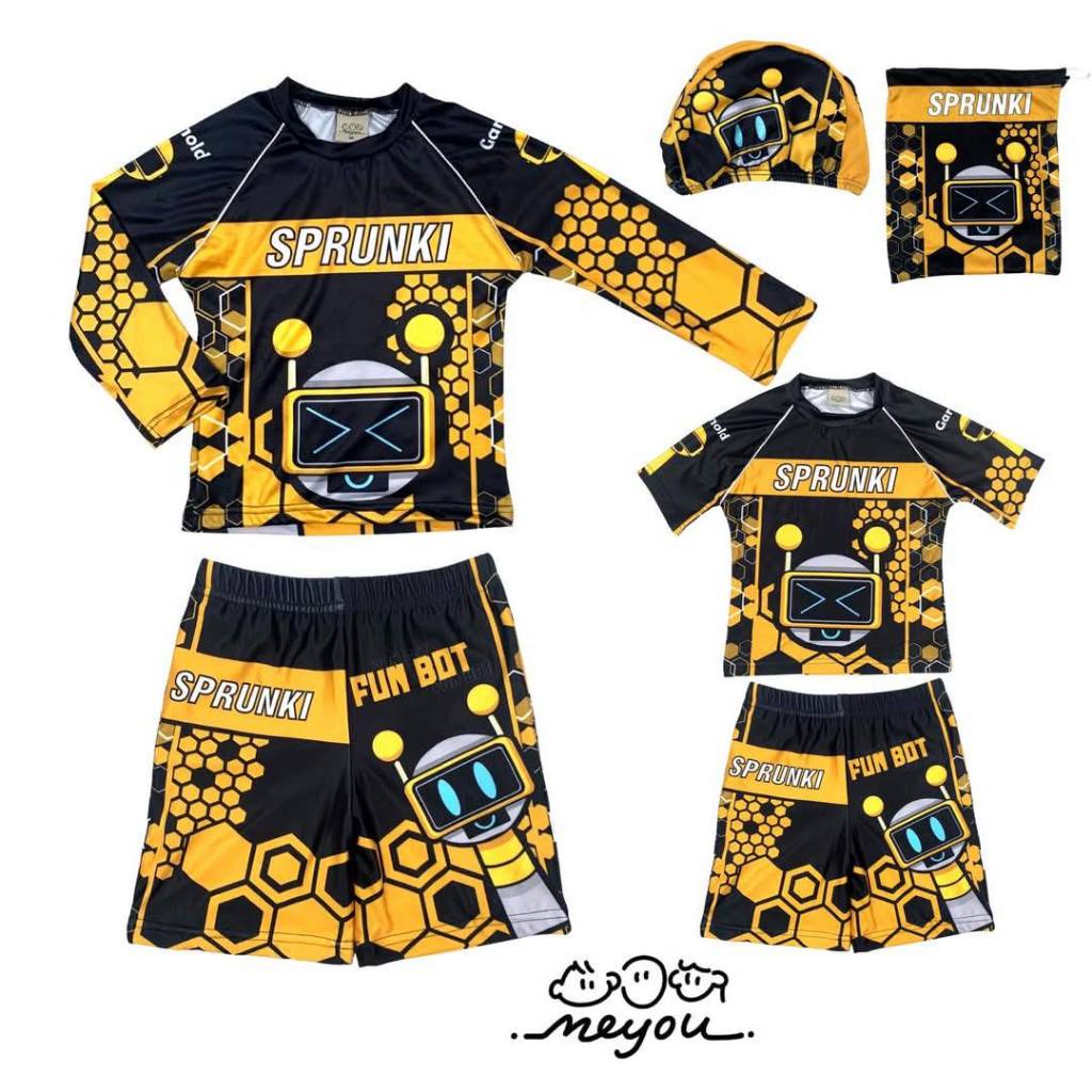 Set ชุดว่ายน้ำ เซ็ตเสื้อและกางเกง MEYOU BRAND