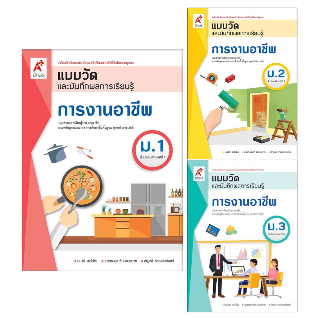 แบบวัดและบันทึกผลการเรียนรู้ การงานอาชีพ ม.1-3 อจท.