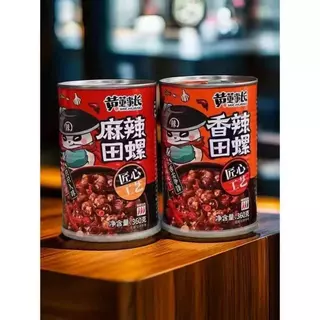 หอยหม่าล่าจีน ใหม่-หอยลายหม่ล่า ตัวดังในคลิปจีน หอยโข่ง รสเผ็ดพร้อมทาน ขนาดขวด360กรัมพร้อมส่ง หอยธรนมชาติหอยนา （黄董事长 田螺)