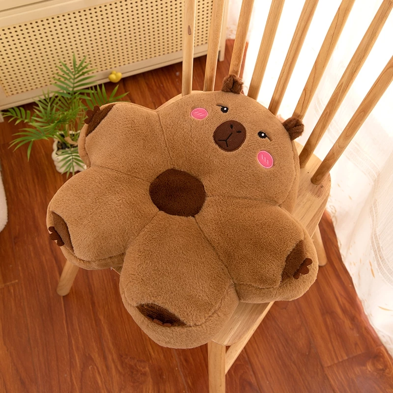 🔥พร้อมส่ง🔥Capybara เบาะรองนั่ง หมอนอิง เบาะนั่งเก้าอี้ นุ่มสบาย หมอนรองนั่ง 45*40 Cm