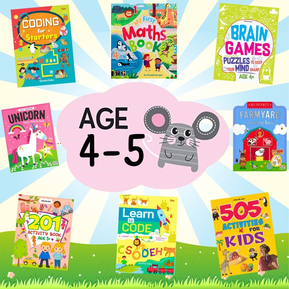 หนังสือเด็ก4ขวบ ขึ้นไป Activity Book for kids Age4 + หนังสือกิจกรรมเสริมพัฒนาการสำหรับเด็ก หนังสือกิจกรรมเด็ก
