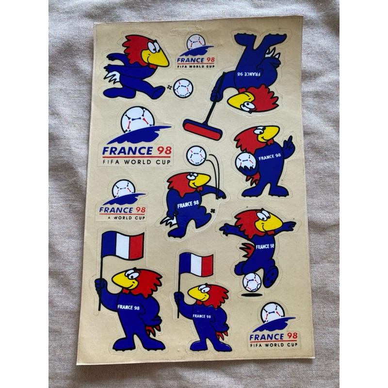 สติ๊กเกอร์                      france 98     หายาก
