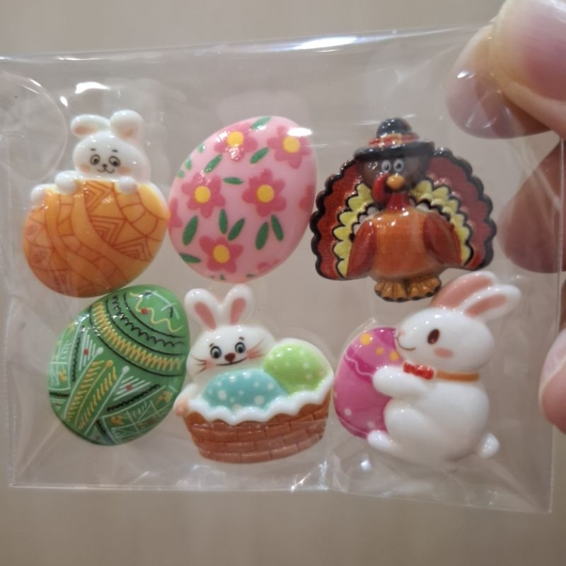 พร้อมส่ง! รวมเรซิ่นการ์ตูนประดับ DIY น่ารักๆ หลากหลายแบบ รหัส F | หมวดเทศกาล