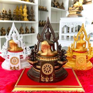 พระพุทธชินราช แร่เหล็กน้ำพี้ หน้าตัก3นิ้ว แถมฟรีฐานรอง