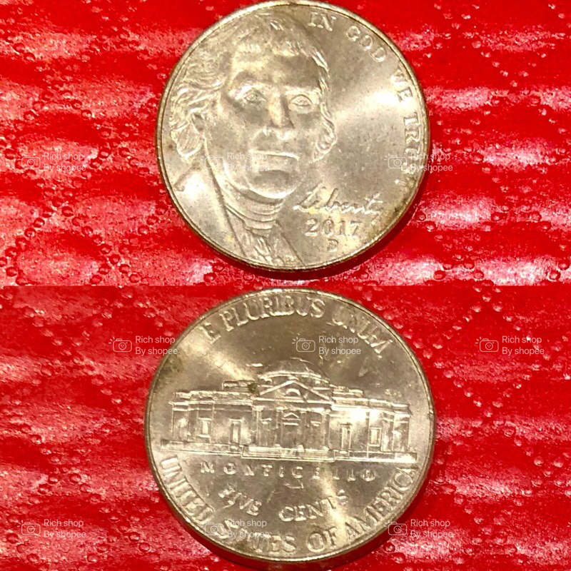 เหรียญต่างประเทศ 5 cents สวยตามรูป