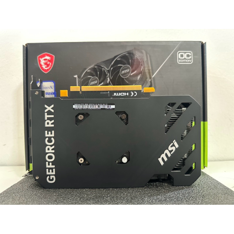 VGA MSI RTX4060 VENTUS 2X BLACK OC 8GB (มือ1-2)