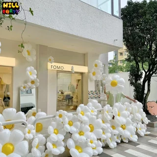 ลูกโป่งเดซี่ เดซี่ ลูกโป่งดอกไม้ ลูกโป่งฟรอยรูปดอกไม้ สำหรับจัดสถานที่ ตกแต่งงานเลี้ยง ปาร์ตี้