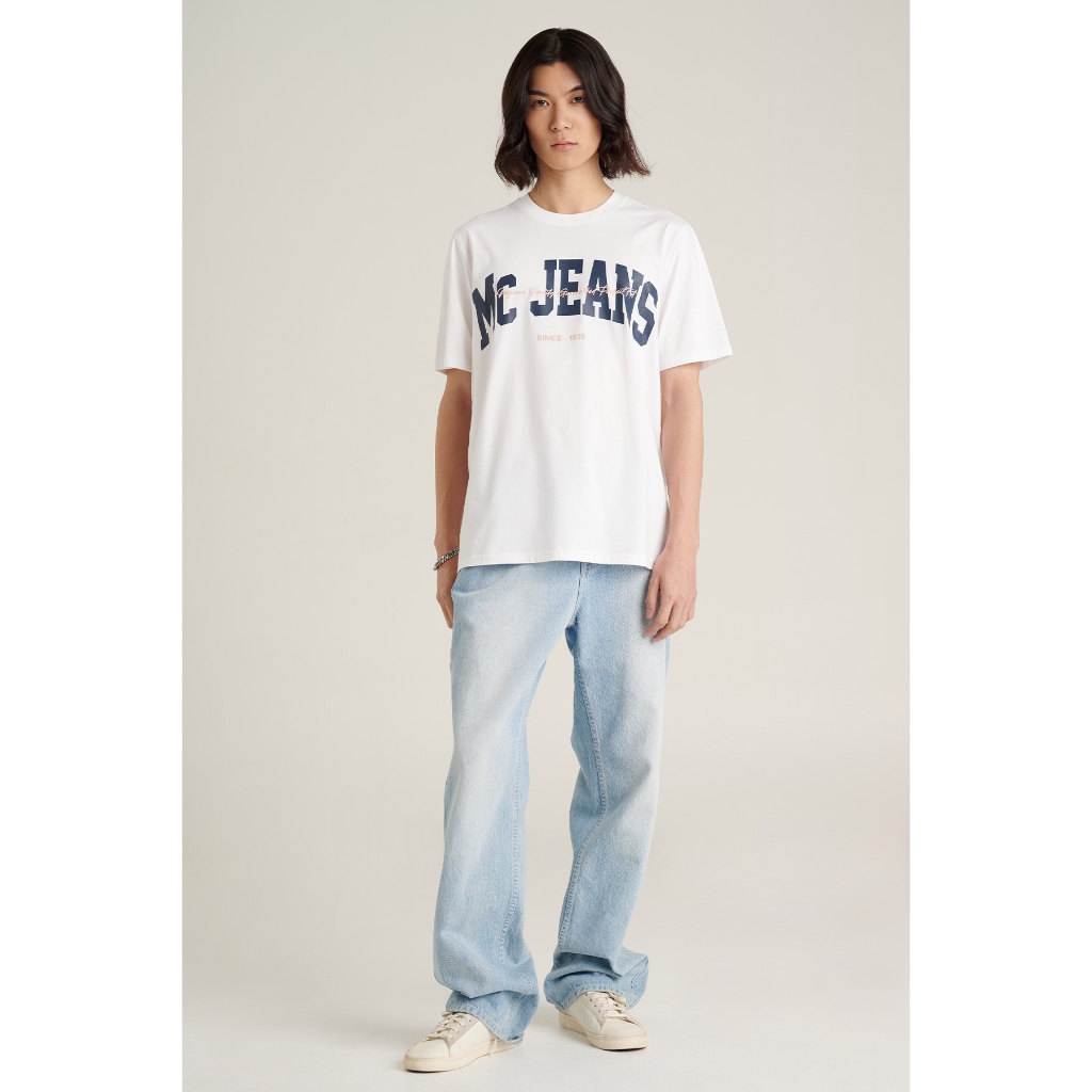Mc jeans เสื้อยืดแขนสั้นผู้ชาย คอกลม MTTZ966