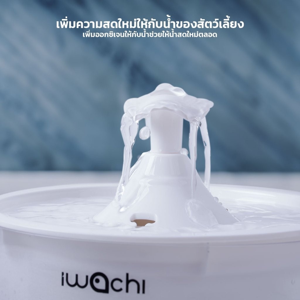 PETLOVE ที่ให้น้ำอัตโนมัติ น้ำพุแมว สุนัข 2.5L เสียงเบา ทำความสะอาดง่าย น้ำพุสัตว์เลี้ยง - รูปที่ 4