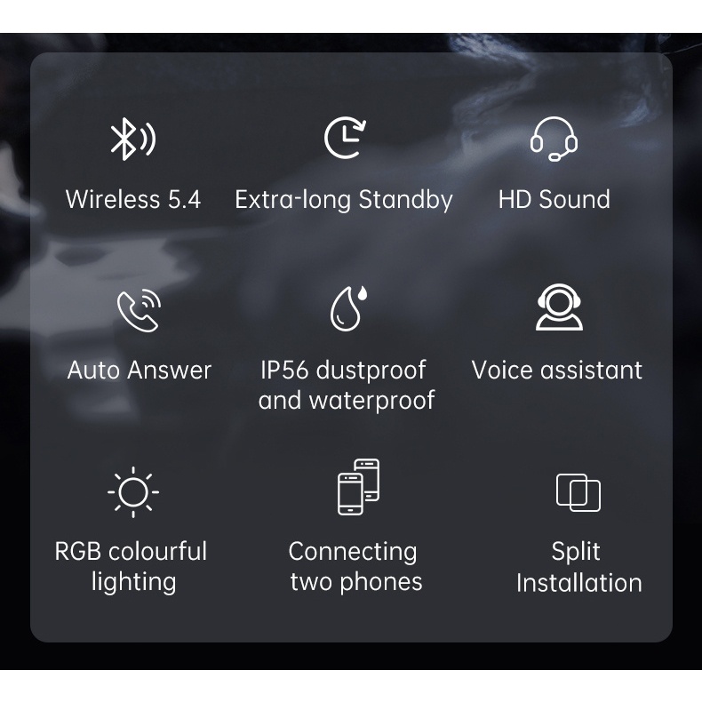 Y12 หมวกกันน็อคบลูทูธ บลูทูธ 5.3 กันน้ํา IP67 แฮนด์ฟรี อินเตอร์คอม ชุดหูฟังหมวกกันน็อค สำหรับหมวกกันน็อ