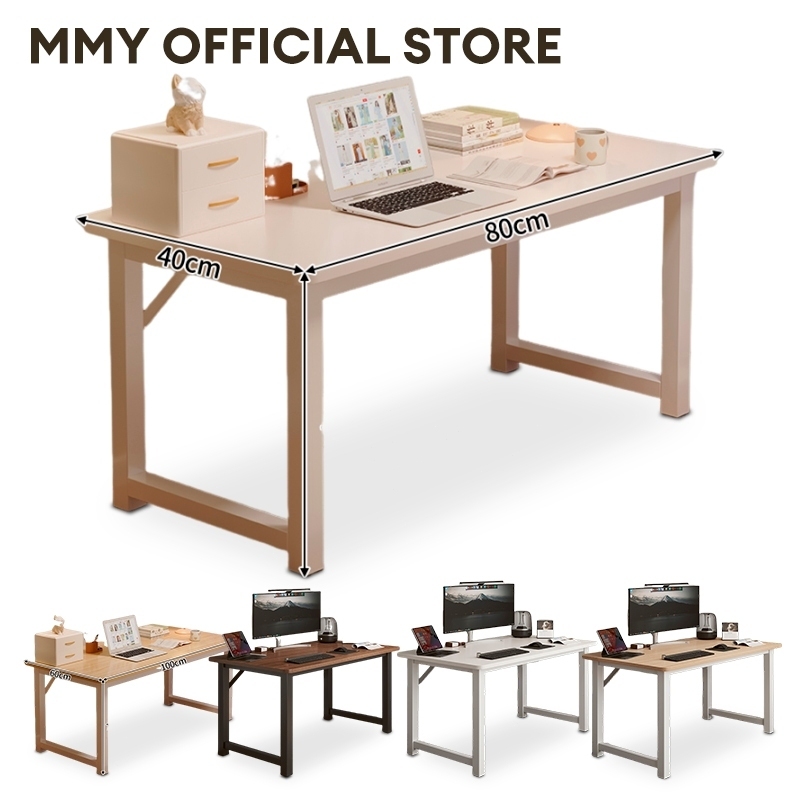 [ถูกสุดใน ทุกแพลตฟอร์ม] MMY โต๊ะทำงาน โต๊ะคอม 140/120/100/80CM เพิ่มการรองรับขาใช้ในบ้าน เหมาะสำหรับ