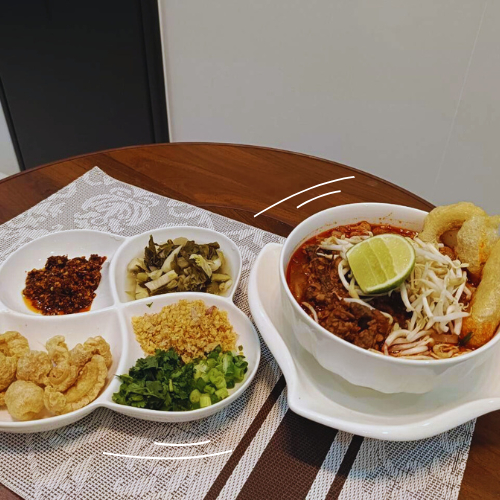 น้ำพริกน้ำเงี้ยวนายดอย เชียงราย ขนาด 1000 กรัม  สูตรอร่อย เข้มข้น ไม่หวงเครื่อง - รูปที่ 5